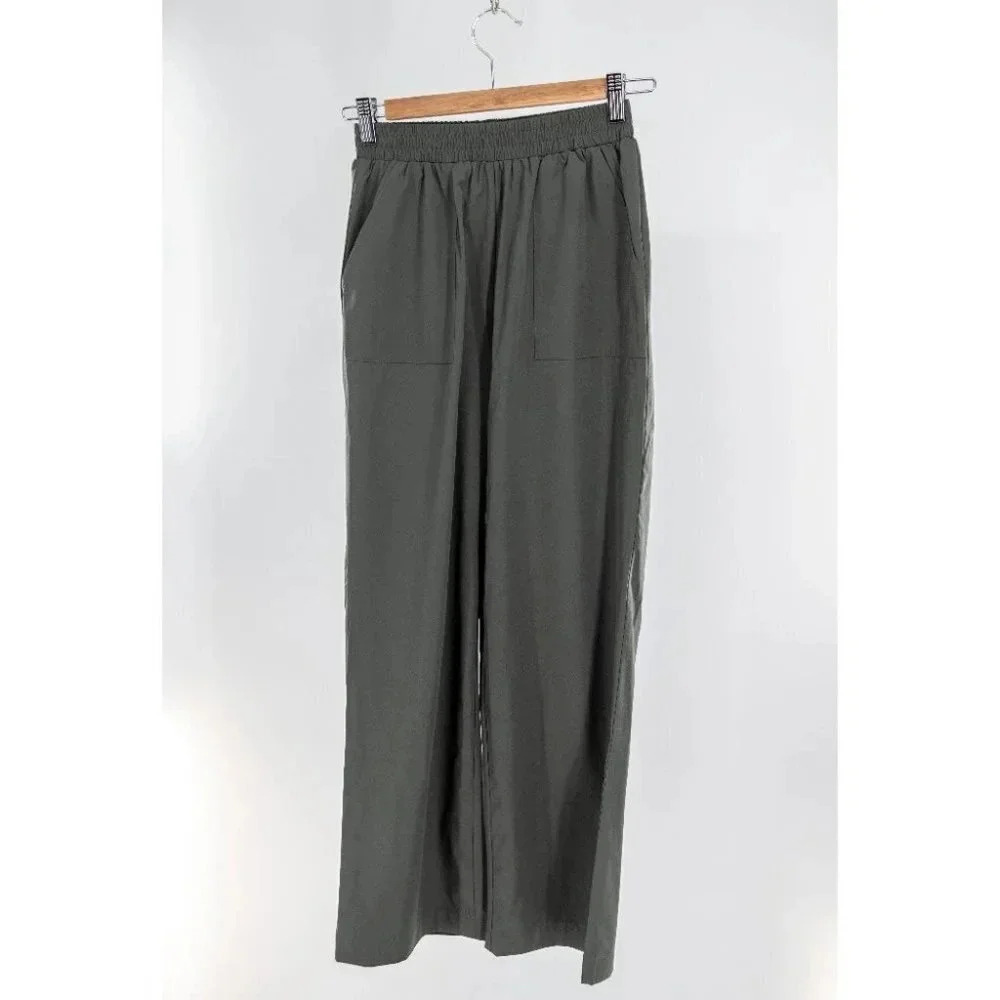 Princess Polly PLEVNA NYLON PANTS OLIVE |  2 - Picture 4 of 9